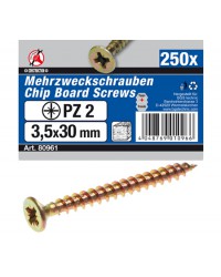 Houtschroeven PZ2 3.5x30 mm