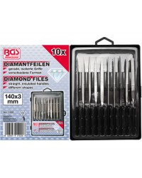 Diamant vijlen set 10-delig recht