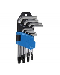 Torx tamperproof 9-delige sleutelsel T10-T50