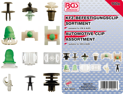 BGS9044 Autoclips assortiment voor Audi,VW bij MotorWorkx