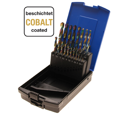 BGS2014 19-delige borenset cobalt 1-10 mm bij MotorWorkx