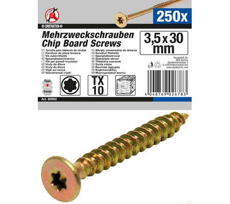 Houtschroeven T10 3.5x30 mm