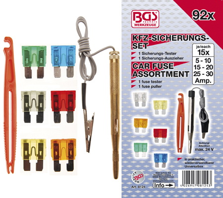 BGS8124 Auto zekeringen set 92-delig bij MotorWorkx